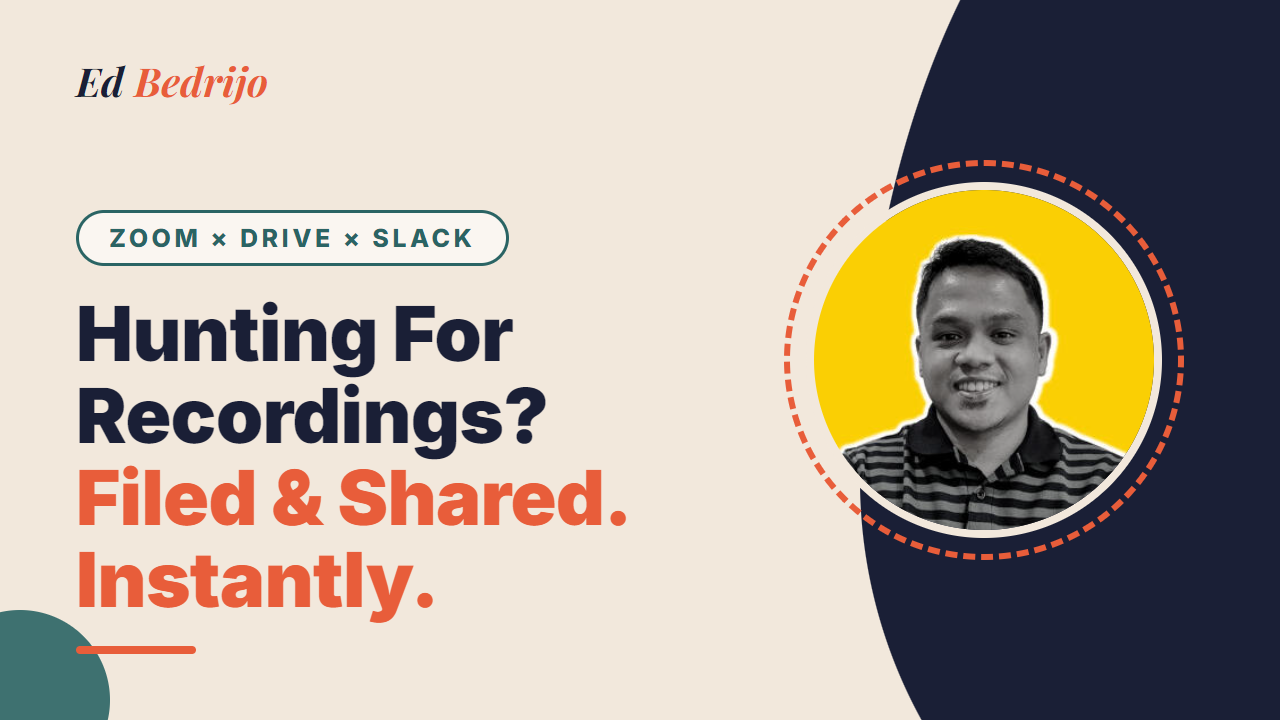 Auto-save Zoom recordings to Drive and Slack thumbnail